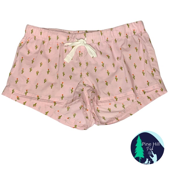 J. Crew Other - SOLD J Crew Womens Pajama Sleep Shorts XS 100% Cotton Lounge Flowering Cactus